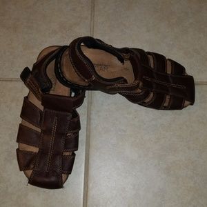 MEN'S DR SCHOLL'S SANDALS  SIZE 11M COLOR-BROWN